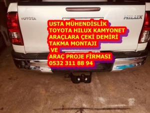 TOYOTA HILUX ÇEKİ DEMİRİ TAKMA MONTAJI VE ARAÇ PROJE FİRMASI ANKARA HER MARKA ARACA ÇEKİ DEMİRİ TAKMA MONTAJI VE ARAÇ PROJE FİRMASI ANKARA USTA MÜHENDİSLİK ANKARA OSTİM DE 05323118894