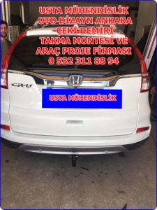 HONDA CR-V ARAZİ TAŞITI ARAÇLARA ÇEKİ DEMİRİ TAKMA MONTAJI VE ARAÇ PROJE FİRMASI ANKARA USTA MÜHENDİSLİK 05323118894