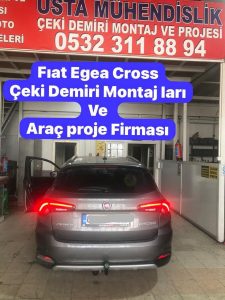 FIAT EGEA CROSS çekidemiri takma baglama montajı ve araç proje fiması usta mühendislikankara 05323118894